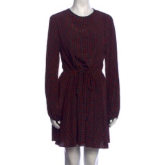 DIANE VON FURSTENBERG Silk Mini Dress Size XL/12 - Picture 1 of 3